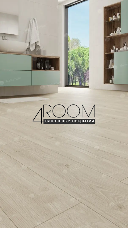 Каменно-полимерная замковая SPC плитка Alpine Floor Секвойя Серая ЕСО 6-5 SPC, 1220х183мм, 4/0,5мм, 43 класс