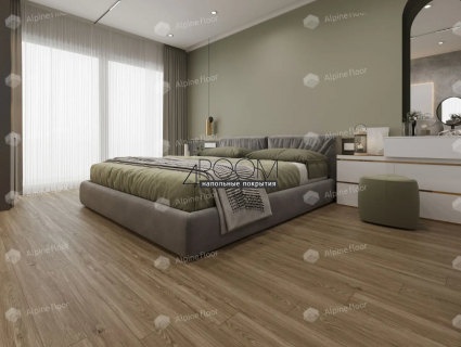Каменно-полимерная замковая SPC плитка Alpine Floor Секвойя (Sequoia), Секвойя Рустикальная ЕСО 6-11 SPC, 1220х183мм, 4/0,5мм, 43 класс