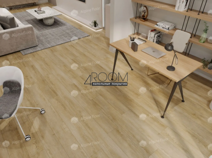 Каменно-полимерная замковая SPC плитка Alpine Floor Секвойя (Sequoia), Секвойя Венето ЕСО 6-13 SPC, 1220х183мм, 4/0,5мм, 43 класс