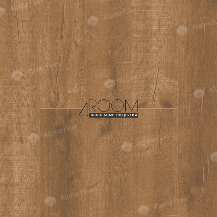 Каменно-полимерная замковая SPC плитка Alpine Floor Натуральное дерево (Real Wood), Королевский дуб Royal ECO 2-1 MC, 1220х183мм, 4/0,5мм, 43 класс