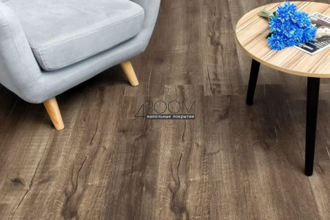Каменно-полимерная замковая SPC плитка Alpine Floor Натуральное дерево (Real Wood), Вермонтский дуб Vermont ЕСО 2-3 MC, 1220х183мм, 6/0,5мм, 43 класс