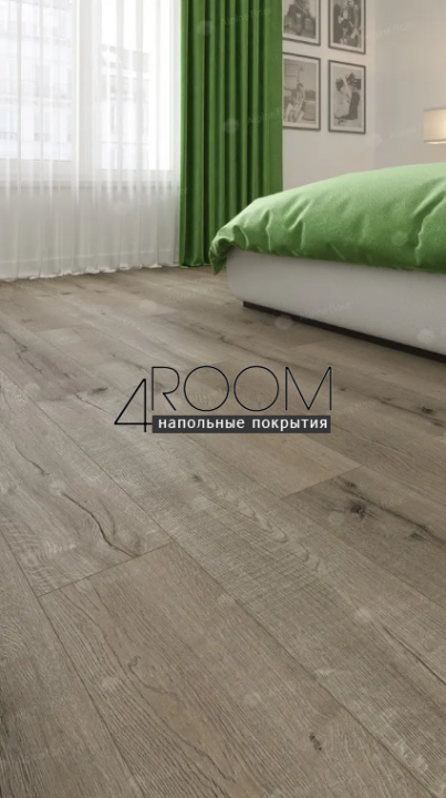 Каменно-полимерная замковая SPC плитка Alpine Floor Натуральное дерево (Real Wood), Заповедный дуб Verdan ECO 2-4 MC, 1220х183мм, 6/0,5мм, 43 класс