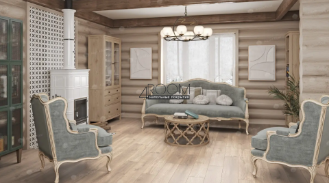 Каменно-полимерная замковая SPC плитка Alpine Floor Натуральное дерево (Real Wood), Натуральный первозданный дуб ECO 2-5 MC, 1220х183мм, 6/0,5мм, 43 класс