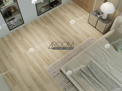 Каменно-полимерная замковая SPC плитка Alpine Floor Натуральное дерево (Real Wood), Сомерсетский дуб Самерсет ЕСО 2-11 MC, 1220х183мм, 6/0,5мм, 43 класс