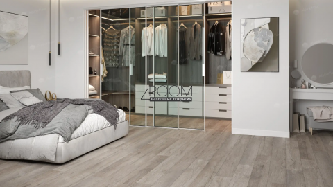 Каменно-полимерная замковая SPC плитка Alpine Floor Премиальный XL (Premium XL), Дуб состаренный ABA ECO 7-15 MC, 1524х180мм, 8/0,5мм, 43 класс