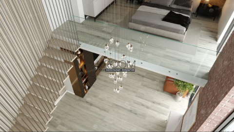 Каменно-полимерная замковая SPC плитка Alpine Floor Премиальный XL (Premium XL), Дуб серебряный ABA ECO 7-22 MC, 1220х183мм, 8/0,5мм, 43 класс