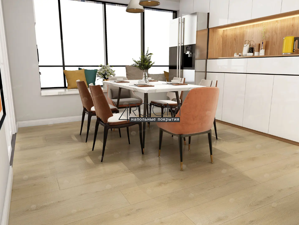 Каменно-полимерная замковая SPC плитка Alpine Floor Премиальный XL (Premium XL), Дуб Сириус ABA ECO 7-30 MC 1800х229мм, 8/0,5мм, 43 класс
