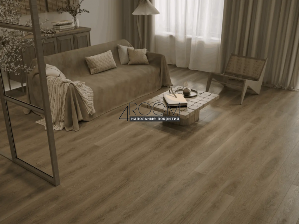 Каменно-полимерная замковая SPC плитка Alpine Floor Премиальный XL (Premium XL), Дуб Соломенный ABA ECO 7-37 MC, 1524х180х8/0,5мм, 43 класс