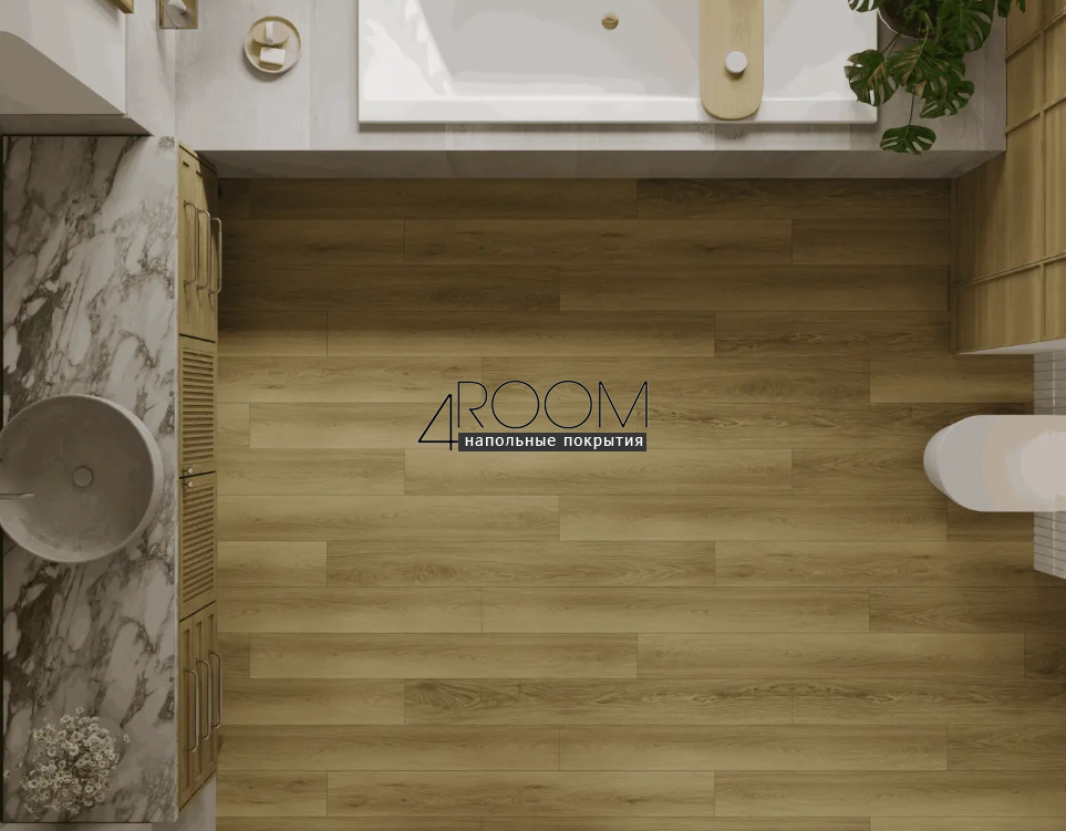 Каменно-полимерная замковая SPC плитка Alpine Floor Премиальный XL (Premium XL), Дуб Усадебный ABA ECO 7-40 MC, 1524х180х8/0,5мм, 43 класс