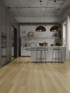 Каменно-полимерная замковая SPC плитка Alpine Floor Премиальный XL (Premium XL), Дуб Эбеновый ABA ECO 7-41 MC, 1524х180х8/0,5мм, 43 класс
