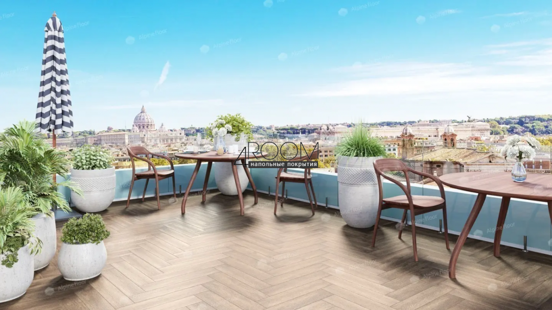 Каменно-полимерная замковая SPC плитка Alpine Floor Изящный паркет (Light Parquet), МАКАДАМИЯ ЕСО 13-10 MC, 600х125х4/0,5мм, 43 класс