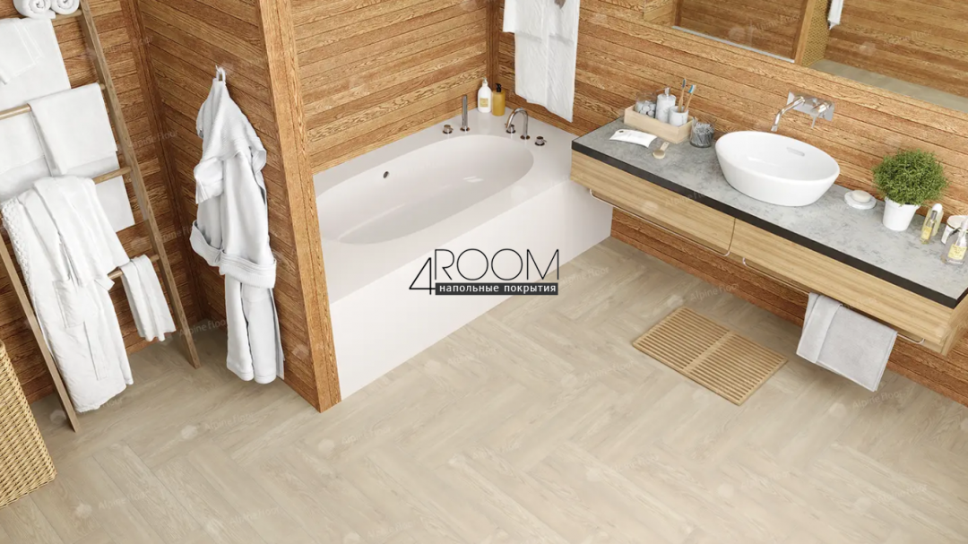 Каменно-полимерная замковая SPC плитка Alpine Floor Изящный паркет (Light Parquet), Дуб Адара ЕСО 13-14 MC, 600х125х4/0,5мм, 43 класс