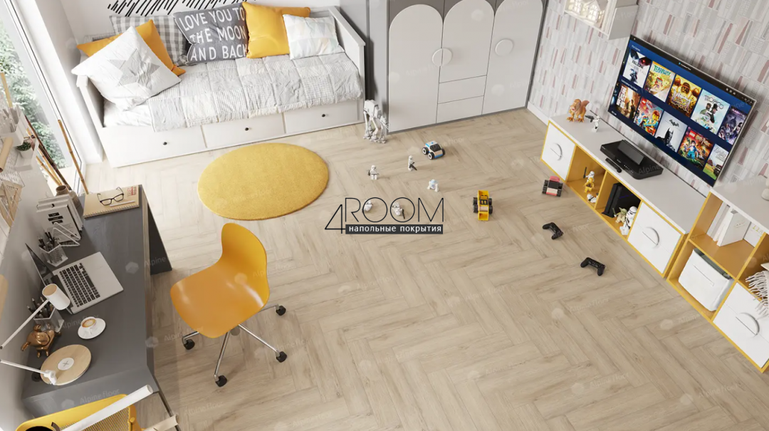 Каменно-полимерная замковая SPC плитка Alpine Floor Изящный паркет (Light Parquet), Дуб Медия ЕСО 13-20 MC, 600х125х4/0,5мм, 43 класс