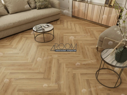 Каменно-полимерная замковая SPC плитка Alpine Floor Изящный паркет (Light Parquet), Дуб Буна ЕСО 13-30 MC, 600х125х4/0,5мм, 43 класс