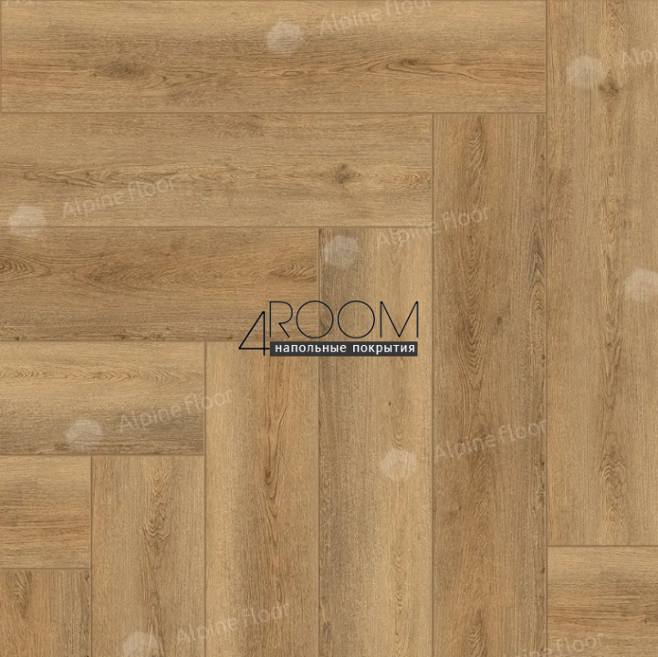 Каменно-полимерная замковая SPC плитка Alpine Floor Изящный паркет (Light Parquet), Дуб Буна ЕСО 13-30 MC, 600х125х4/0,5мм, 43 класс