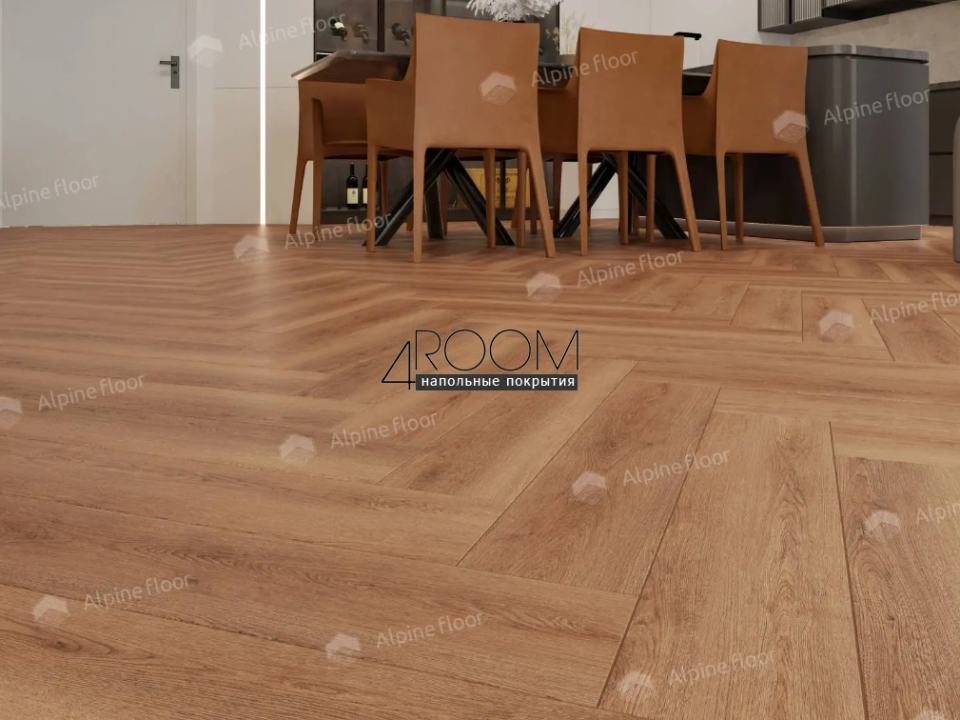 Каменно-полимерная замковая SPC плитка Alpine Floor Изящный паркет (Light Parquet), Дуб Капелла ЕСО 13-31 MC, 600х125х4/0,5мм, 43 класс