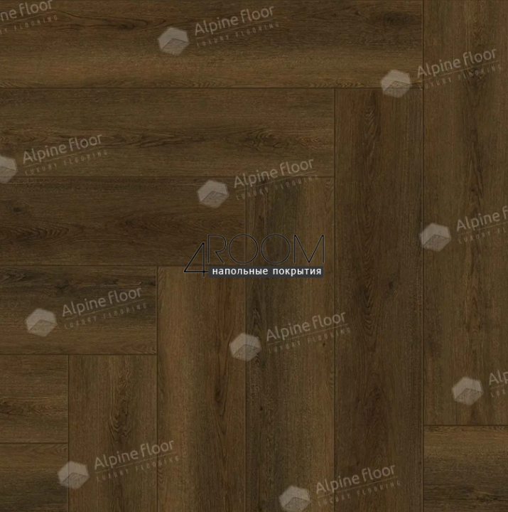 Каменно-полимерная замковая SPC плитка Alpine Floor Изящный паркет (Light Parquet), Дуб Далим ЕСО 13-33 MC, 600х125х4/0,5мм, 43 класс