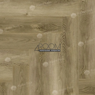 Каменно-полимерная замковая SPC плитка Alpine Floor Изящный паркет (Light Parquet), Дуб Кастор ЕСО 13-34 MC, 600х125х4/0,5мм, 43 класс