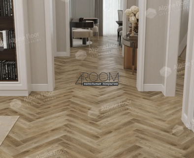 Каменно-полимерная замковая SPC плитка Alpine Floor Изящный паркет (Light Parquet), Дуб Целата ЕСО 13-35 MC, 600х125х4/0,5мм, 43 класс