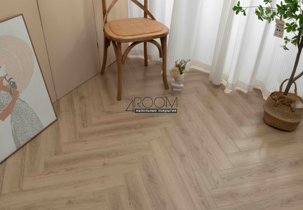 Ламинат ёлочка Laminext Амбиция / Ambition А006 Дуб Вейн, 606х101х8мм