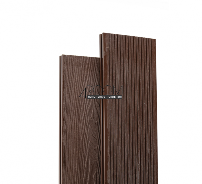 Террасная доска МПК "Верста" 150х24 3D тиснение, шоколад