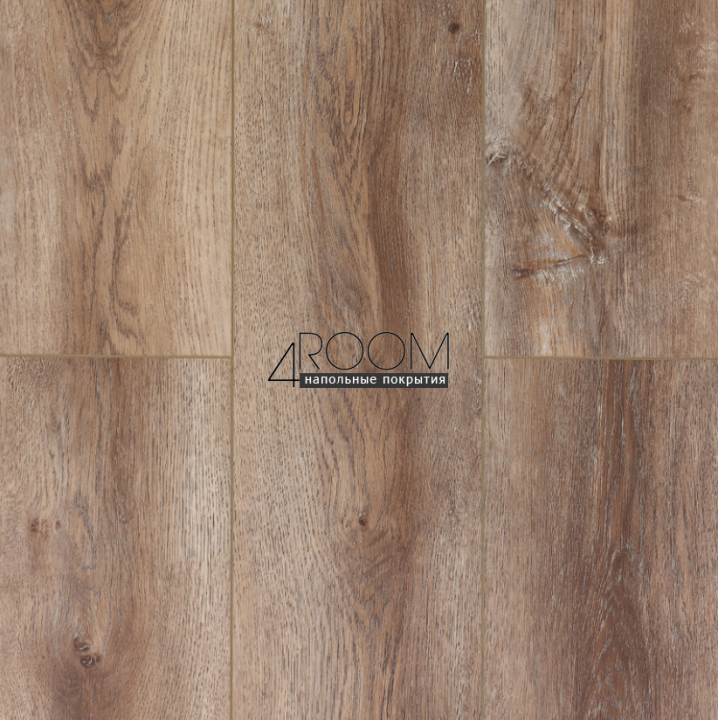Кварц-виниловая клеевая LVT плитка Акпласт Wood 4V LVT Дуб Охрид W LVT 019, 1200х180х2,5мм/0,3мм, 34/43 класс