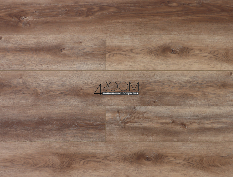 Кварц-виниловая клеевая LVT плитка Акпласт Wood 4V LVT Дуб Охрид W LVT 019, 1200х180х2,5мм/0,3мм, 34/43 класс