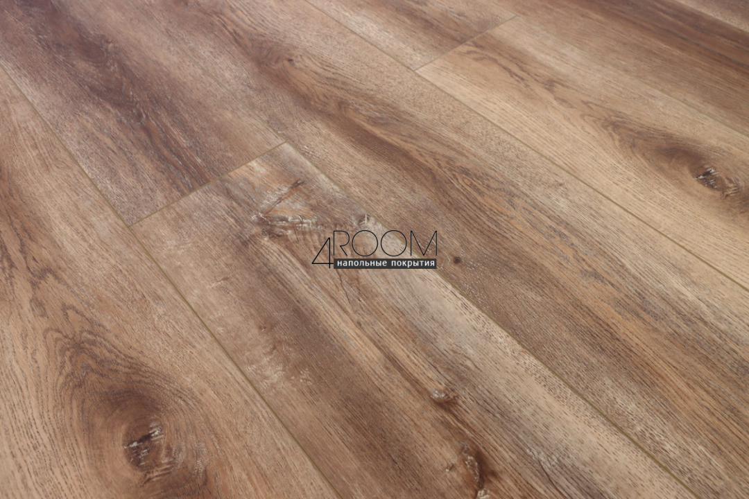 Кварц-виниловая клеевая LVT плитка Акпласт Wood 4V LVT Дуб Охрид W LVT 019, 1200х180х2,5мм/0,3мм, 34/43 класс