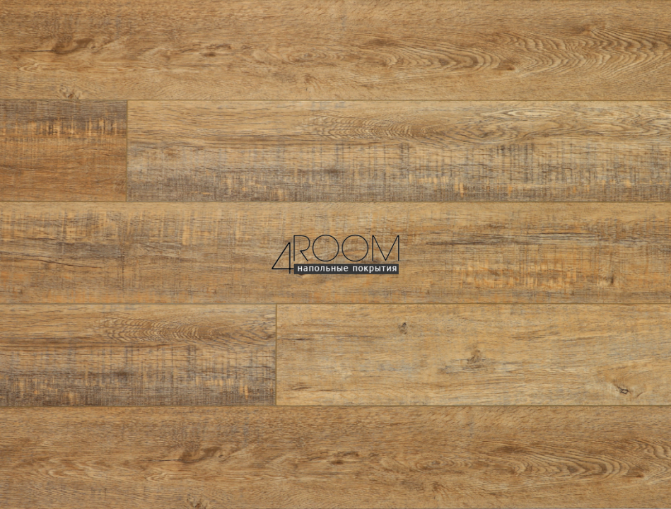 Кварц-виниловая клеевая LVT плитка Акпласт Wood 4V LVT Дуб Робуста W LVT 015, 1200х180х2,5мм/0,3мм, 34/43 класс