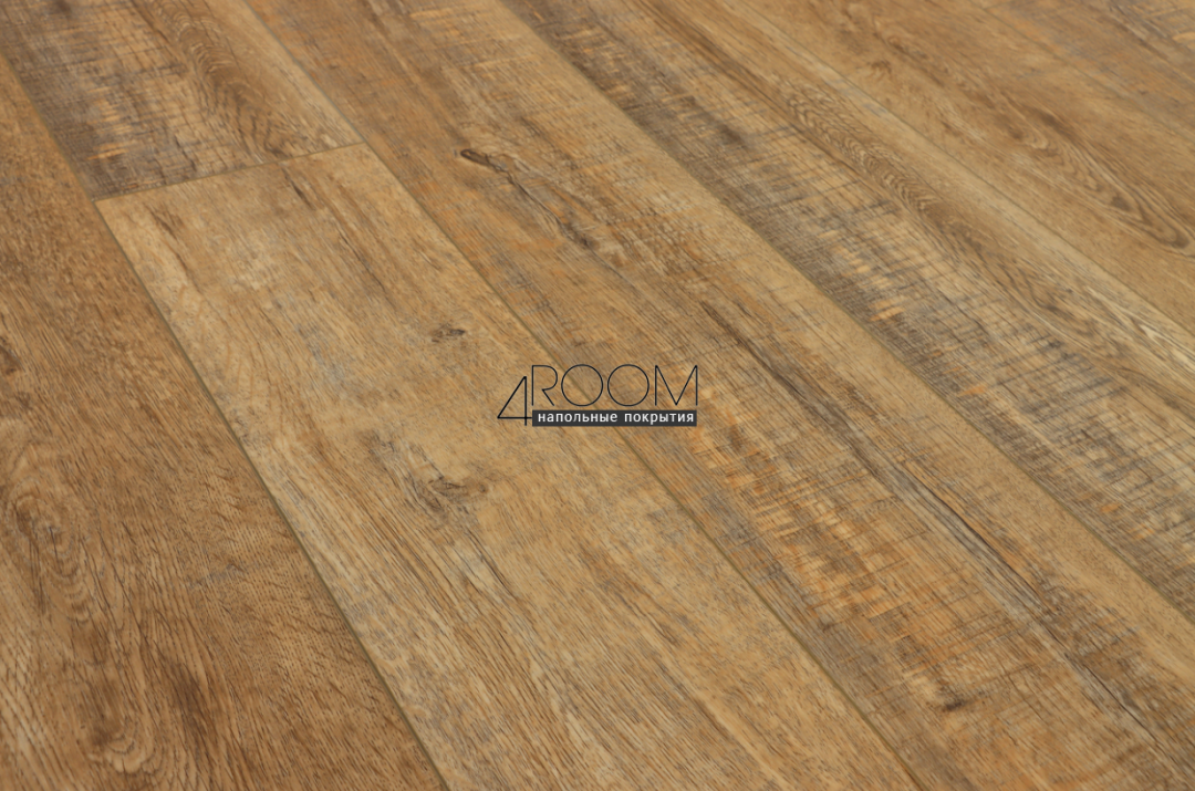 Кварц-виниловая клеевая LVT плитка Акпласт Wood 4V LVT Дуб Робуста W LVT 015, 1200х180х2,5мм/0,3мм, 34/43 класс