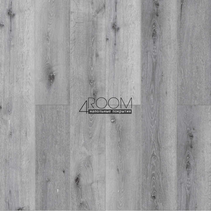 Кварц-виниловая клеевая LVT плитка Акпласт Wood 4V LVT Дуб Серый W LVT 010, 1200х180х2,5мм/0,3мм, 34/43 класс