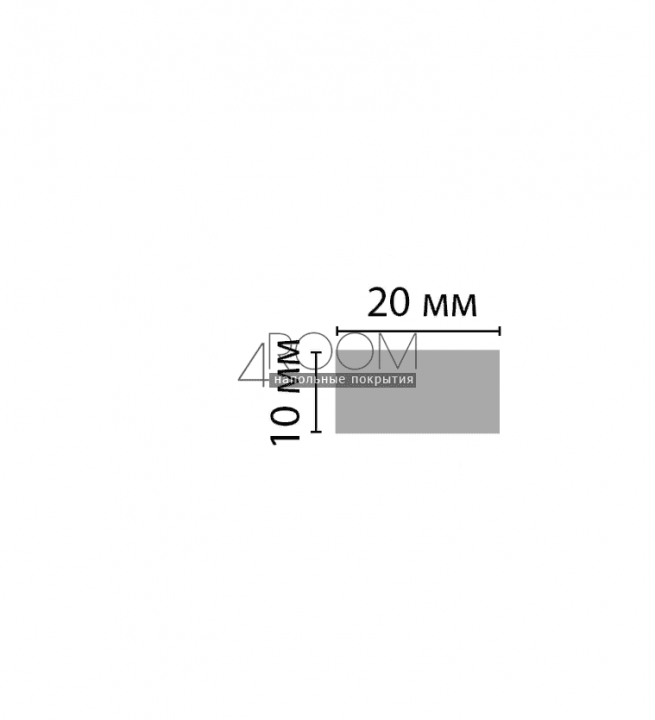 Цветная рейка - молдинг DECOMASTER D047-77 ДМ(20*10*2900 мм)
