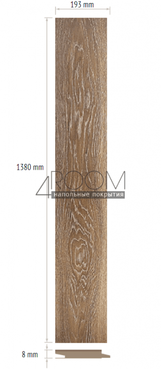 Ламинат Floorwood Profile Дуб Монтана 2088, 33класс/8мм, с фаской