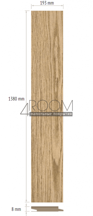 Ламинат Floorwood Profile Дуб Лацио 1814, 33класс/8мм, с фаской