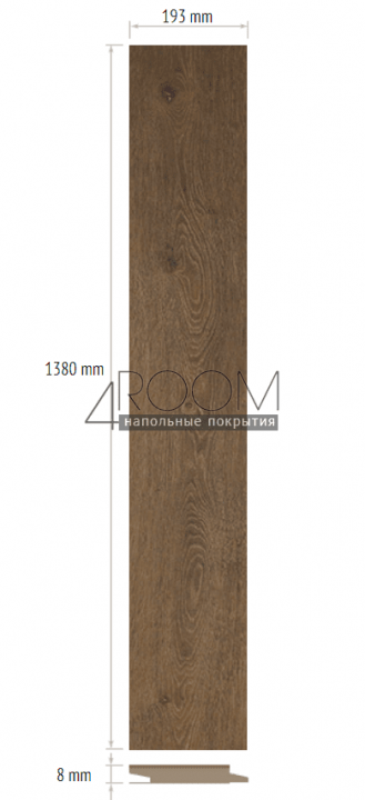 Ламинат Floorwood Epica D1820 Дуб Мартин,  33 класс/8мм