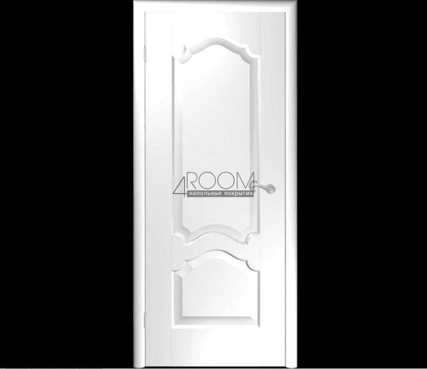 Межкомнатная дверь ВЕРОНА Белая эмаль, со стеклом