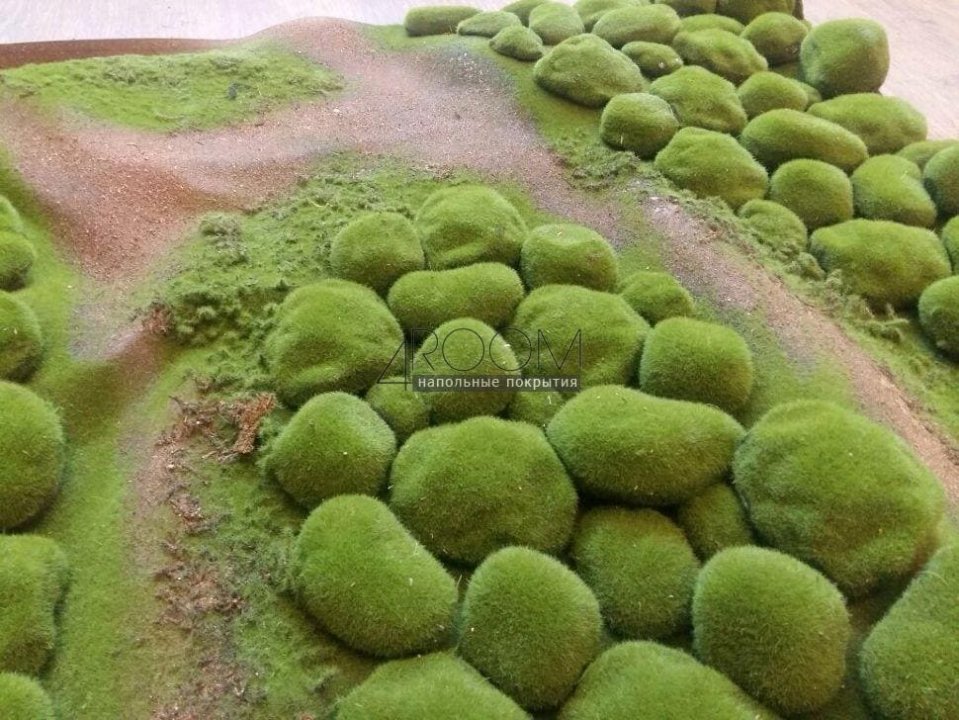Искусственный мох, Камушки во мхе (11-12штук)