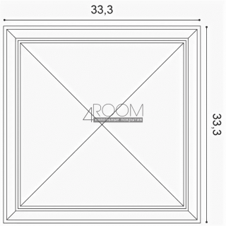 W123 AUTOIRE Orac Decor CLASSICS 3D стеновая декоративная панель, 33,3х33,3 см