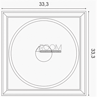 W122 AUTOIRE Orac Decor CLASSICS 3D стеновая декоративная панель, 33,3х33,3 см