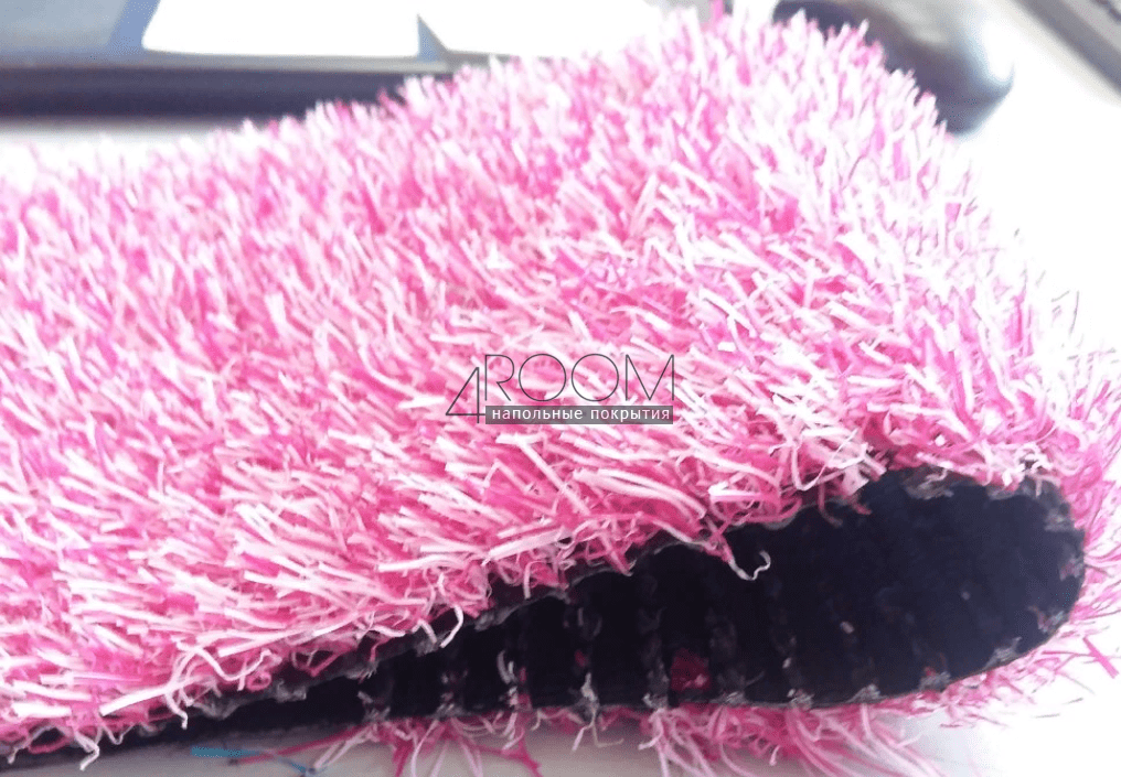 Искусственная трава Deco Pink Деко Розовая 20 мм