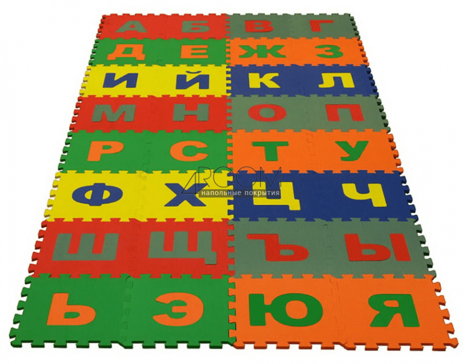 Мягкие полы Ekoprom Eco Cover коллекция Русский алфавит 25х25 см, 32 детали