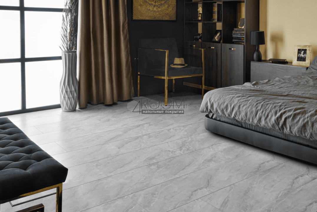 Клеевая кварц-виниловая плитка Alpine Floor Lite Stone Вердон ECO-15-4