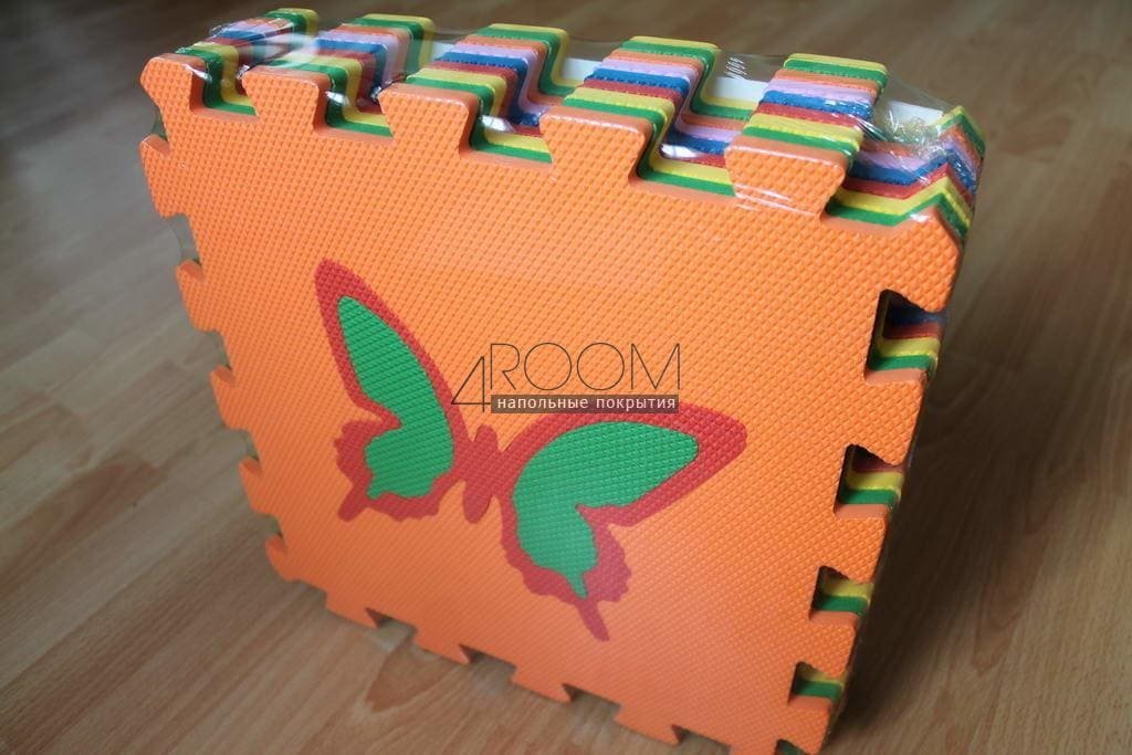 Мягкие полы Ekoprom Eco Cover "Бабочки" 33*33(см), 9 дет.