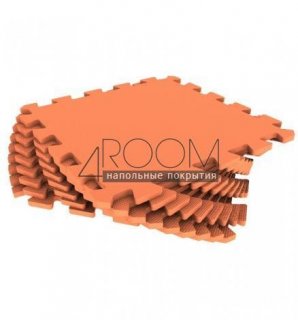 Мягкие полы Ekoprom Eco Cover Универсальный пол Оранжевый 33х33 см, 9 деталей