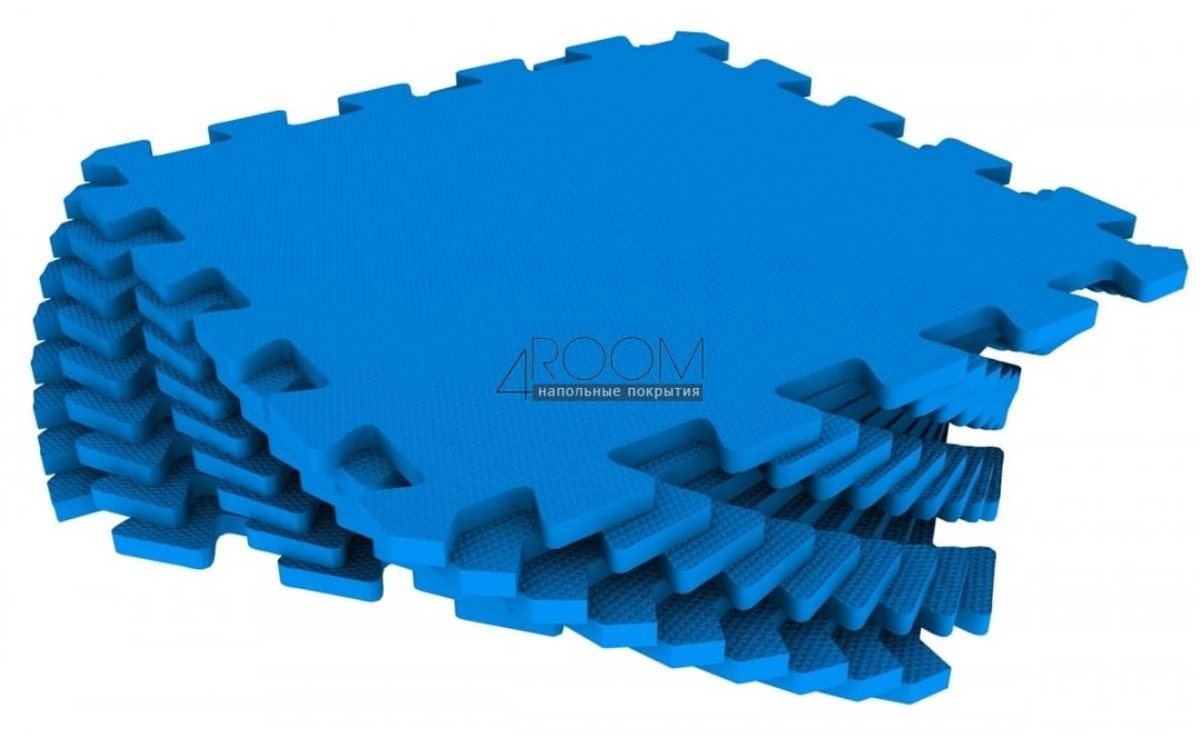 Мягкие полы Ekoprom Eco Cover Универсальный пол Синий 33х33 см, 9 деталей