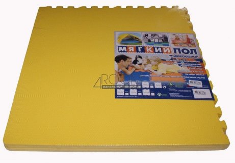 Мягкие полы Ekoprom Eco Cover Универсальный пол Желтый 33х33 см, 9 деталей