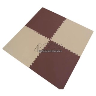 Eco Cover Универсальный пол Бежево-коричневый 60х60 см, 4 детали, с кромками
