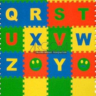 Мягкие полы Ekoprom Eco Cover коллекция Английский алфавит 25х25 см, 32 детали