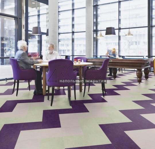 Натуральный линолеум Marmoleum Modular Colour (Мармолеум Модулар Колор) t3244 purple
