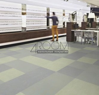 Натуральный линолеум Marmoleum Modular Colour (Мармолеум Модулар Колор) t3714 blue dew
